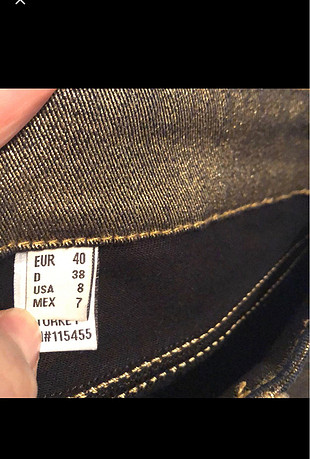 40 Beden Mango jeans gold kışlık kot