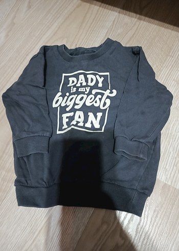 Erkek Çocuk Gri Baskılı Sweatshirt - Görsel 2