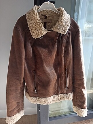 Colins biker kürklü ceket