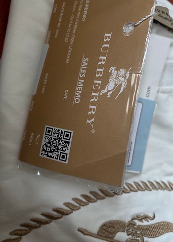 s Beden Burberry Beyaz Tişört,