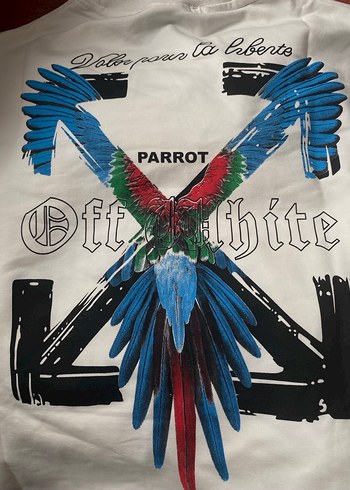  Beden Off White Erkek Tişört Siyah