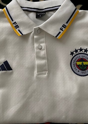 Fenerbahçe Beyaz Erkek Polo Yaka Tişört - Görsel 4