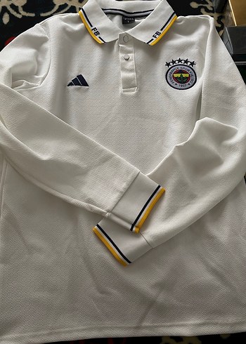 Fenerbahçe Beyaz Erkek Polo Yaka Tişört - Görsel 2