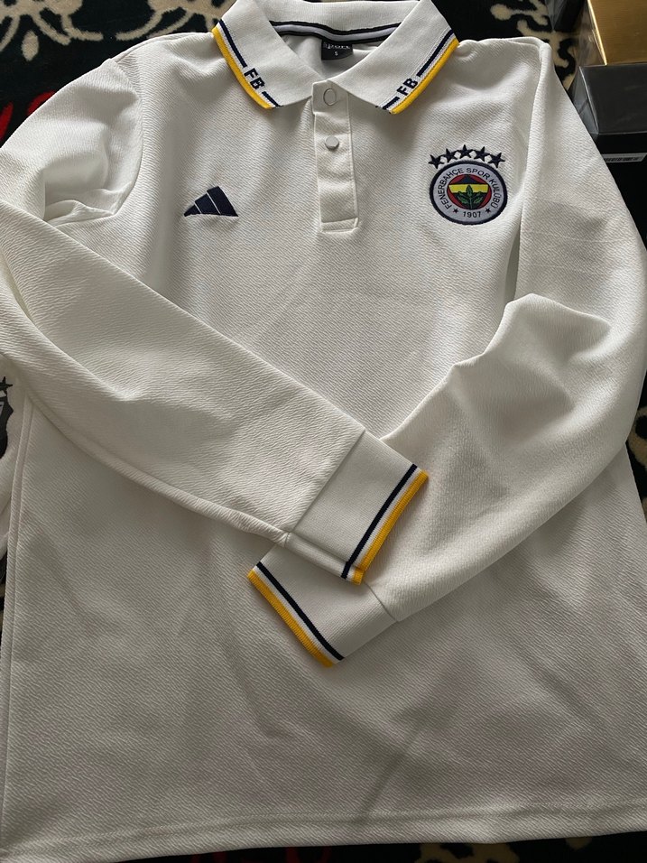 Fenerbahçe Beyaz Erkek Polo Yaka Tişört - Görsel 2