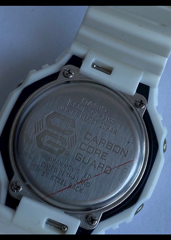 Beyaz Minimalist G-Shock Erkek Saat - Görsel 2