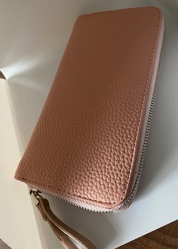 Bej Deri Fermuarlı Kadın Cüzdanı - Görsel 3