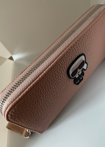 Bej Deri Fermuarlı Kadın Cüzdanı - Görsel 2