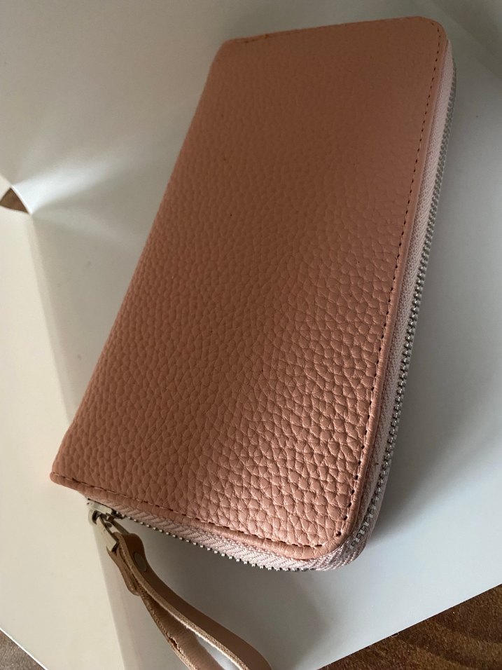 Bej Deri Fermuarlı Kadın Cüzdanı - Görsel 3