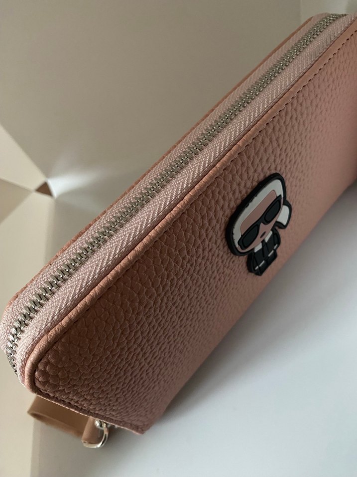 Bej Deri Fermuarlı Kadın Cüzdanı - Görsel 2