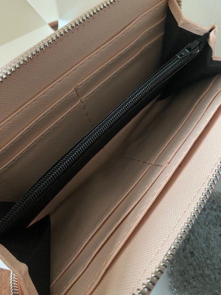 Bej Deri Fermuarlı Kadın Cüzdanı - Görsel 4