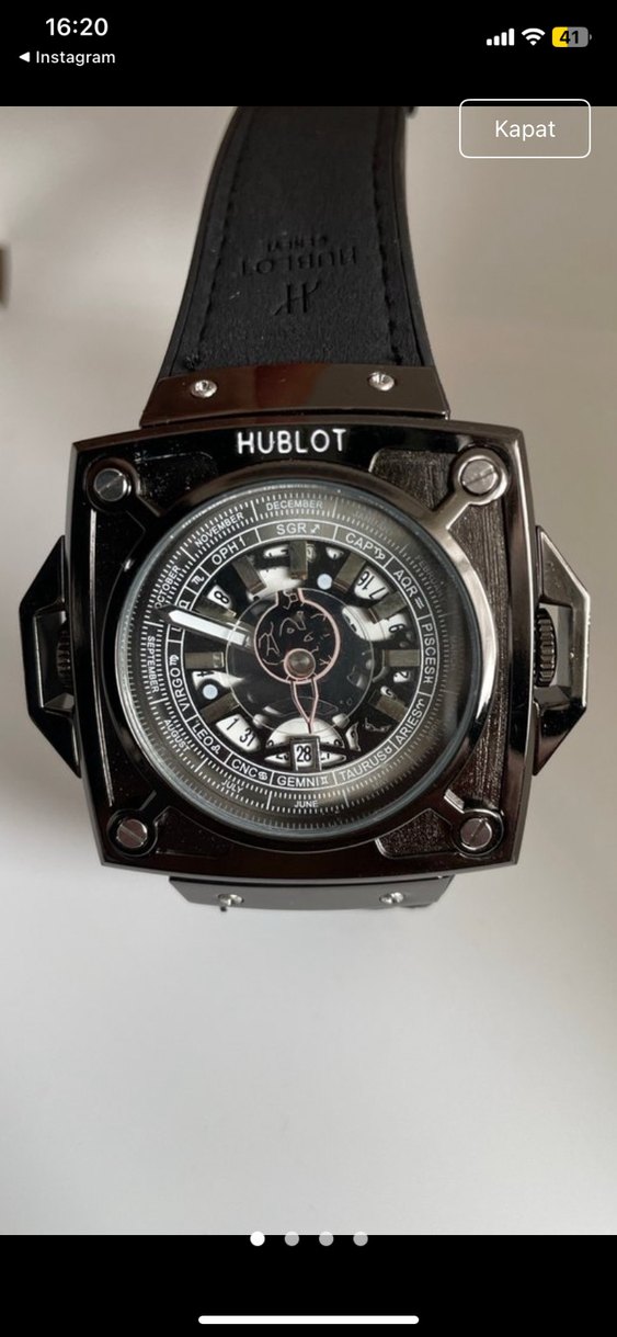 HUBLOT Siyah Biker Erkek Saati - Görsel 3