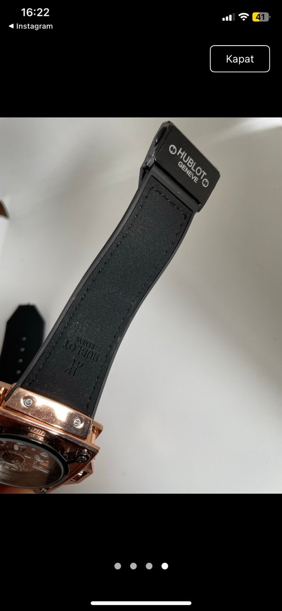 Kahverengi Klasik Biker Erkek Saati Hublot - Görsel 5