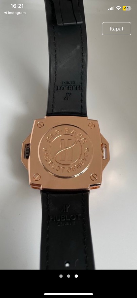 Kahverengi Klasik Biker Erkek Saati Hublot - Görsel 2