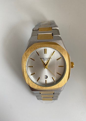 Altın ve Gümüş Modern Klasik Erkek Saati - Görsel 2