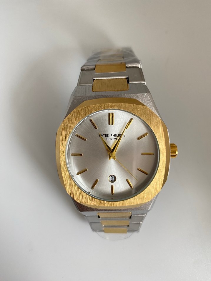 Altın ve Gümüş Modern Klasik Erkek Saati - Görsel 2