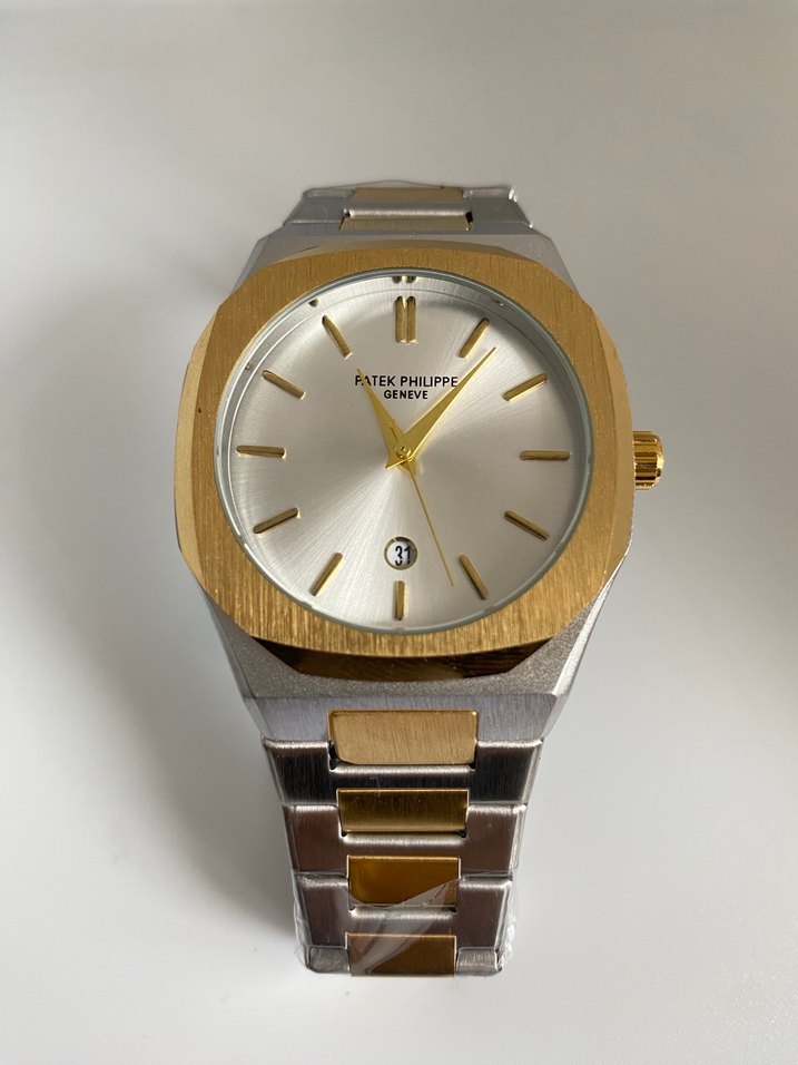 Altın ve Gümüş Modern Klasik Erkek Saati - Görsel 5