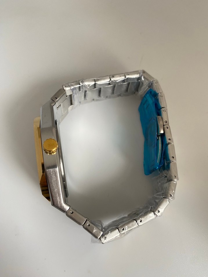 Altın ve Gümüş Modern Klasik Erkek Saati - Görsel 3