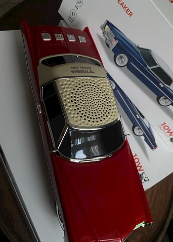 Koyu Kırmızı Kablosuz Hoparlör - Görsel 5