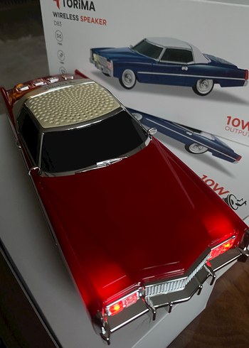 Koyu Kırmızı Kablosuz Hoparlör