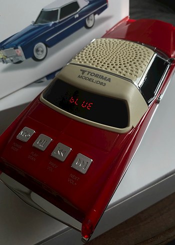 Koyu Kırmızı Kablosuz Hoparlör - Görsel 7