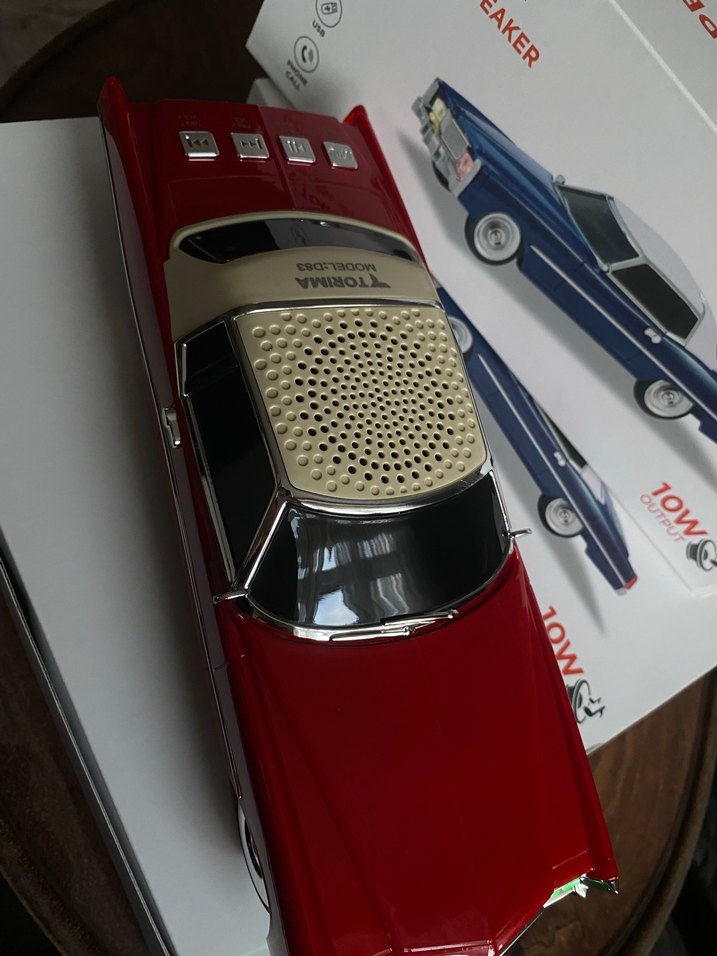 Koyu Kırmızı Kablosuz Hoparlör - Görsel 5