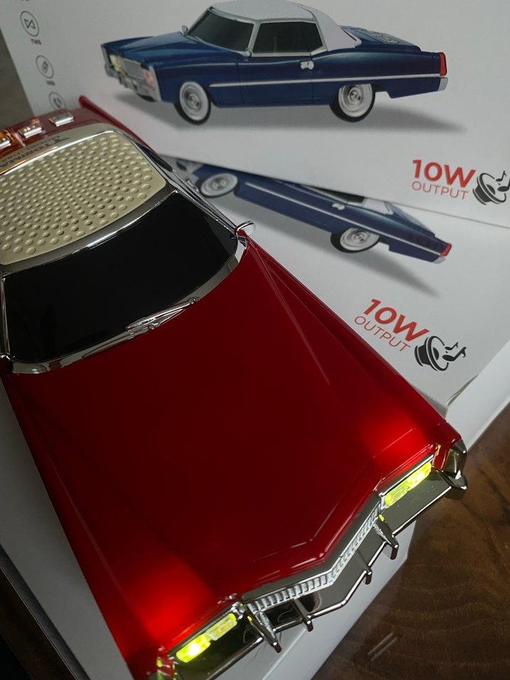 Koyu Kırmızı Kablosuz Hoparlör - Görsel 2