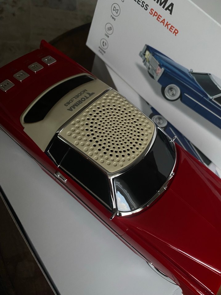 Koyu Kırmızı Kablosuz Hoparlör - Görsel 3