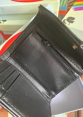 Kilitli Siyah Deri Kadın Cüzdanı - Görsel 3