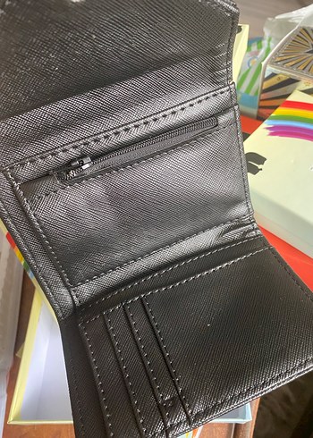 Kilitli Siyah Deri Kadın Cüzdanı - Görsel 2