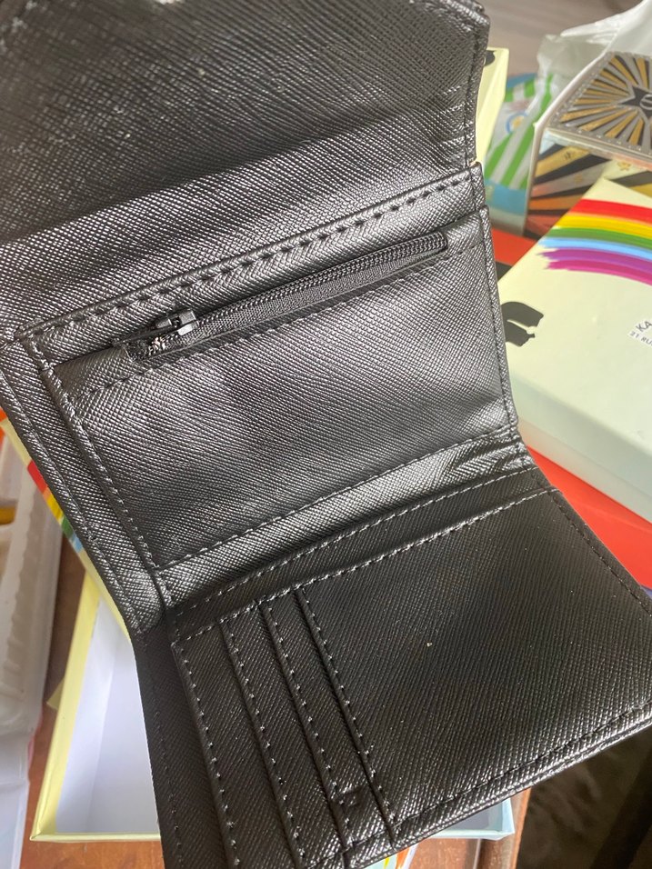 Kilitli Siyah Deri Kadın Cüzdanı - Görsel 2