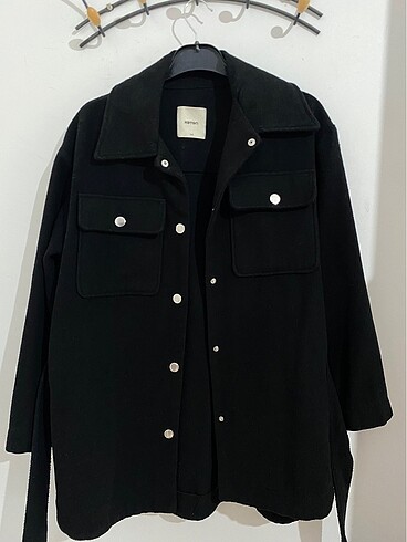 36 Beden Koton oversize kaşe kaban