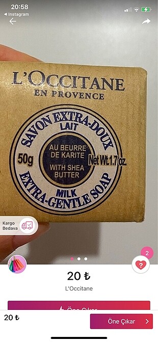 Loccitane sabun