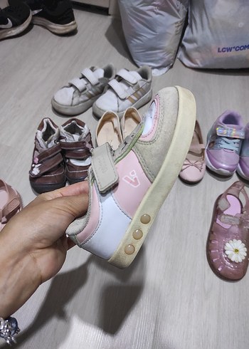 24 Beden Kız Çocuk Pembe vicco Cırtcırtlı Spor Ayakkabı #vicco#