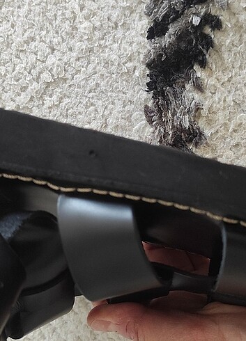 Elle sandalet deri ayakkabi - Görsel 5