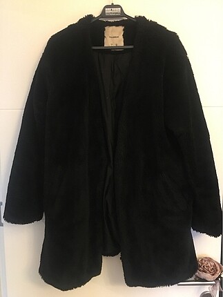 Pull and bear siyah kışlık kürk