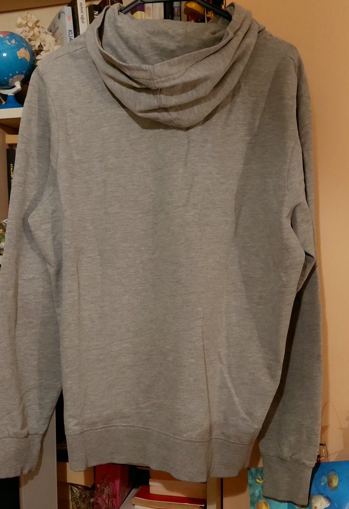 PULL&BEAR Gri Melanj Kapüşonlu Sweatshirt — görsel 2/4