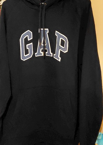 Gap Siyah Kapusonlu Sweatshirt