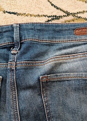 29 Beden orijinal mavi jeans 29 beden kapri düşük bel bir kaç kez kulland