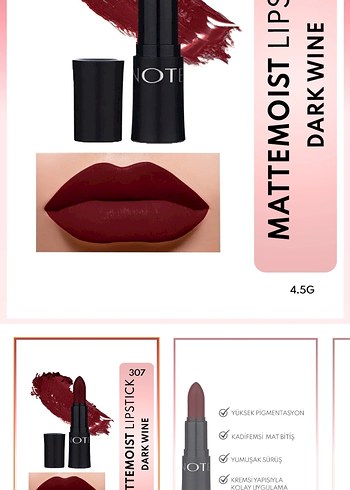 Bordo Mat Nemlendirici Ruj 4.5G