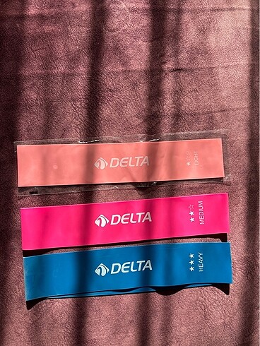 Delta Latex 3?lü aerobik pilates direnç egzersiz