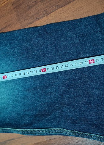 Lacivert Bol Kesim Midi Kot Pantolon - Görsel 3