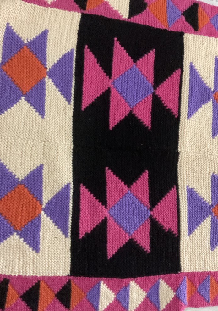 Bohem Çok Renkli Nakışlı Halı - Görsel 4