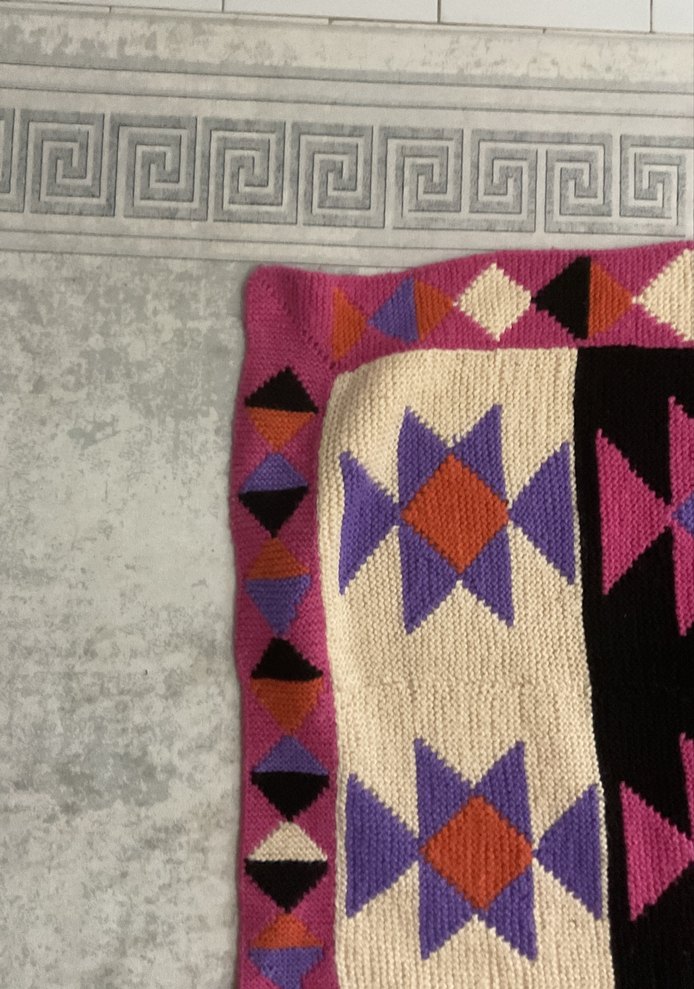 Bohem Çok Renkli Nakışlı Halı - Görsel 3