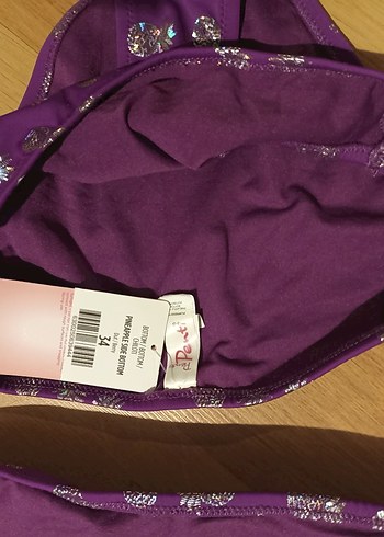 Mor Desenli Kadın Bikini takimi - Görsel 4