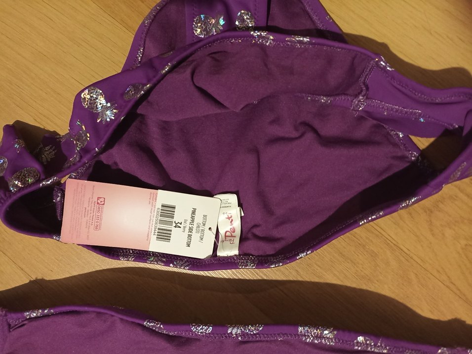 Mor Desenli Kadın Bikini takimi - Görsel 4