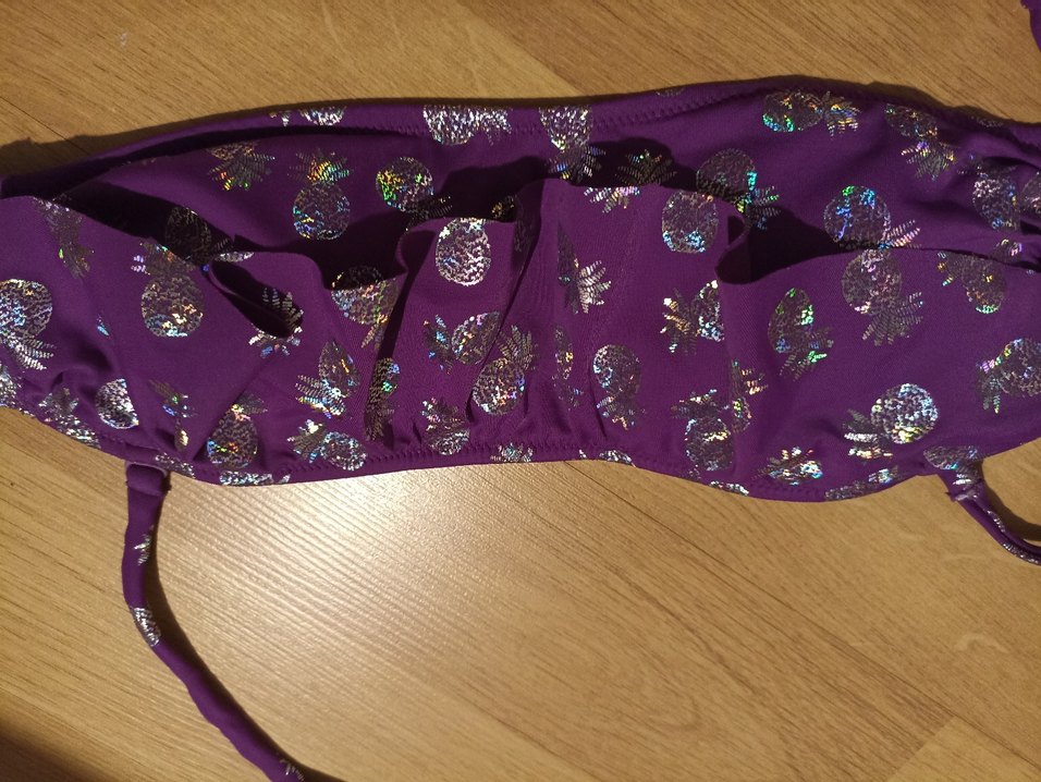 Mor Desenli Kadın Bikini takimi - Görsel 2