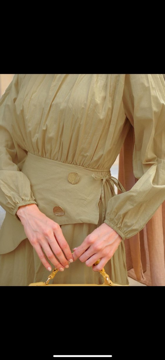 Kadın pamuk Salaş Bohem Uzun Elbise - Görsel 2