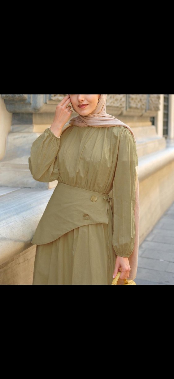 Kadın pamuk Salaş Bohem Uzun Elbise - Görsel 3