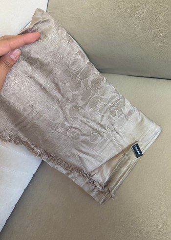 Coach kaşmir şal bej - Görsel 3