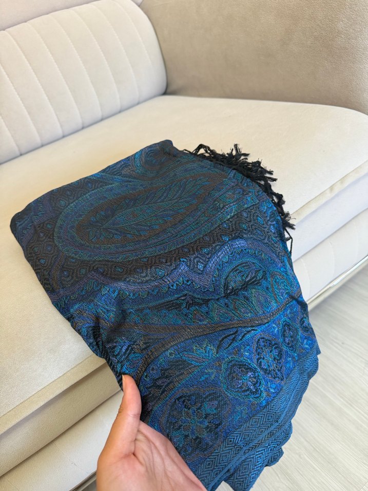 Kaşmir ipek orj şal - Görsel 5